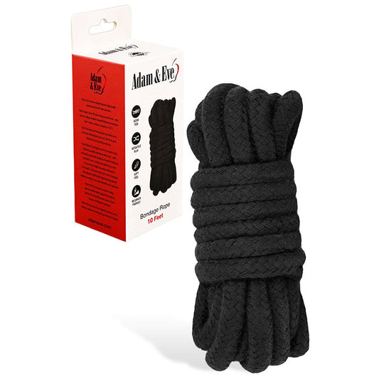 Adam & Eve Fetish Play BONDAGE ROPE 10 Feet Cuffs And Restraints