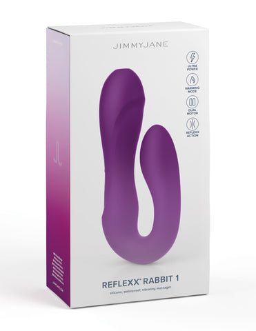 JimmyJane Reflexx Rabbit 1 Dual Silicone Vibrator - Rabbit Vibrators