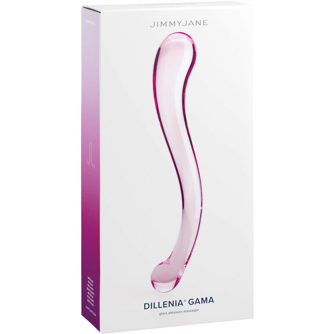 JimmyJane Dillenia Gama Curved Glass G-Spot Dildo Realistic Dildos
