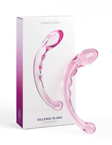 JimmyJane Dillenia Elara G-Spot Glass Dildo - Realistic Dildos