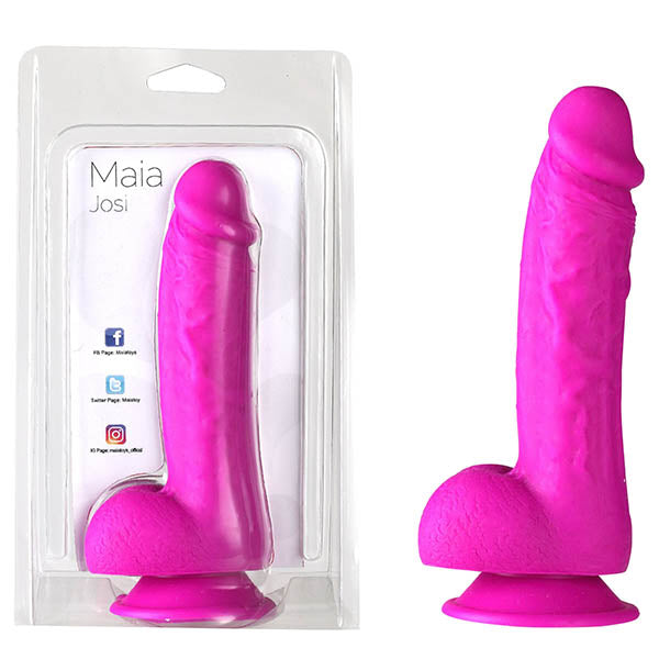 Maia Josi Super Strong Suction Base Realistic Dong Purple 20.3cm Realistic Dildos