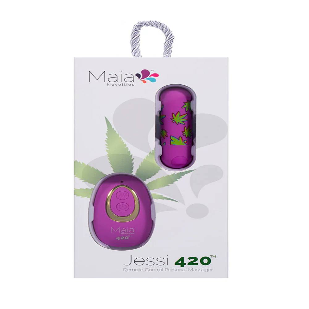 Maia JESSI 420 Remote USB Rechargeable Bullet Vibrator with Wireless Remote Bullet Vibrators