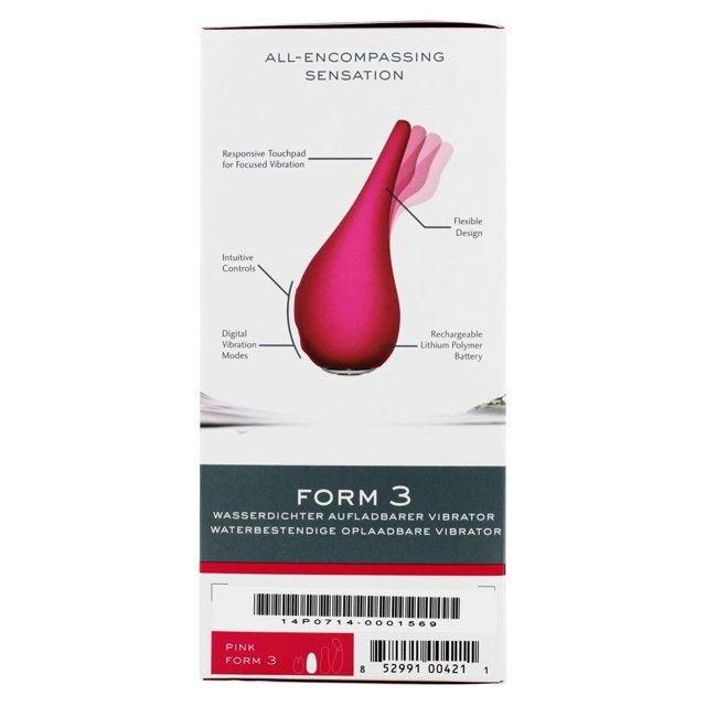 JimmyJane Form 3 Waterproof Rechargeable Vibrator Clit Ticklers and Pulsators