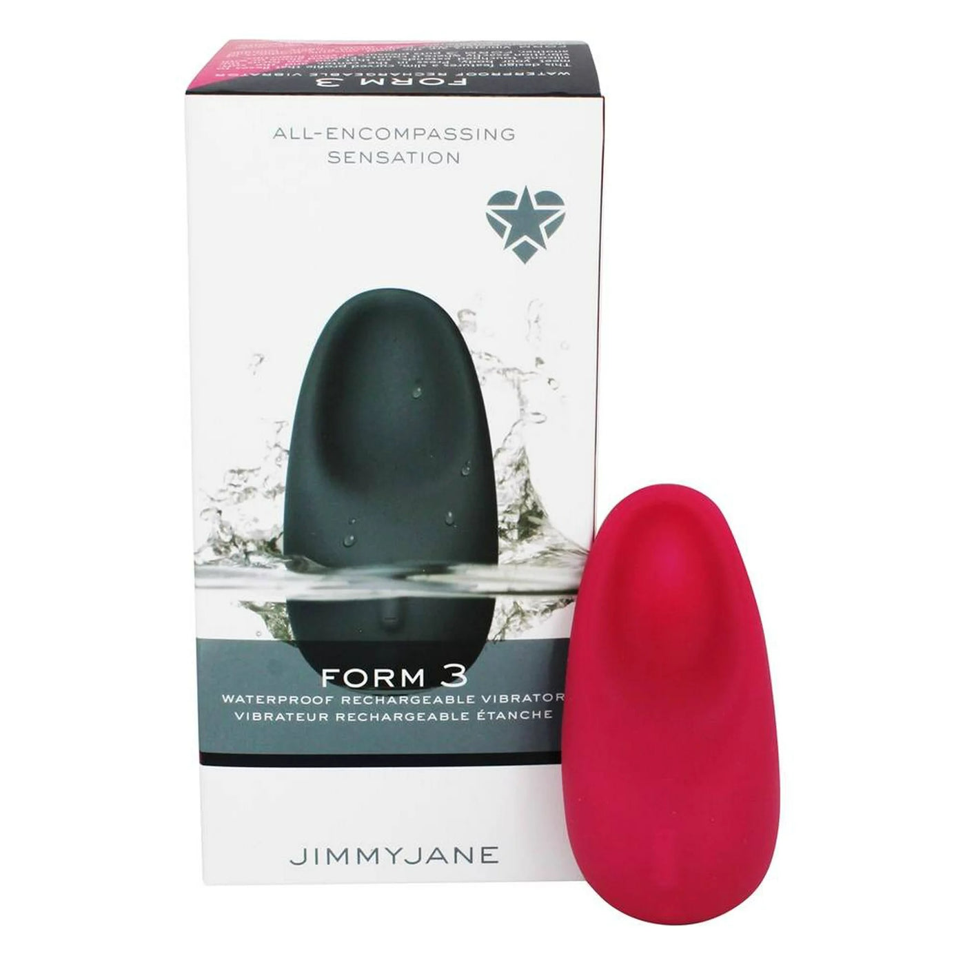 JimmyJane Form 3 Waterproof Rechargeable Vibrator Clit Ticklers and Pulsators