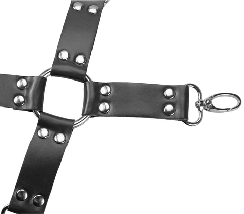 Love In Leather Vegan Friendly 9 Piece Bondage Kit - Bondage Kits