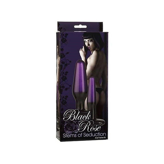 Doc Johnson Black Rose Stems of Seduction Butt Plug