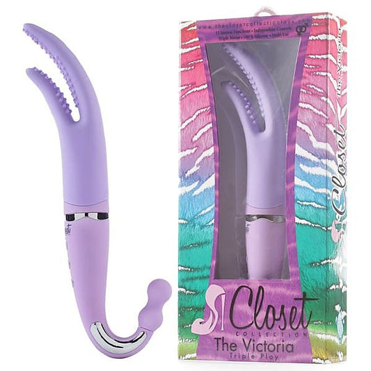 The Victoria Triple Play by Closet Collection Toys - Clit Ticklers and Pulsators