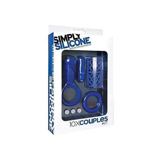 Simply Silicone 10X Couples Kit Blue