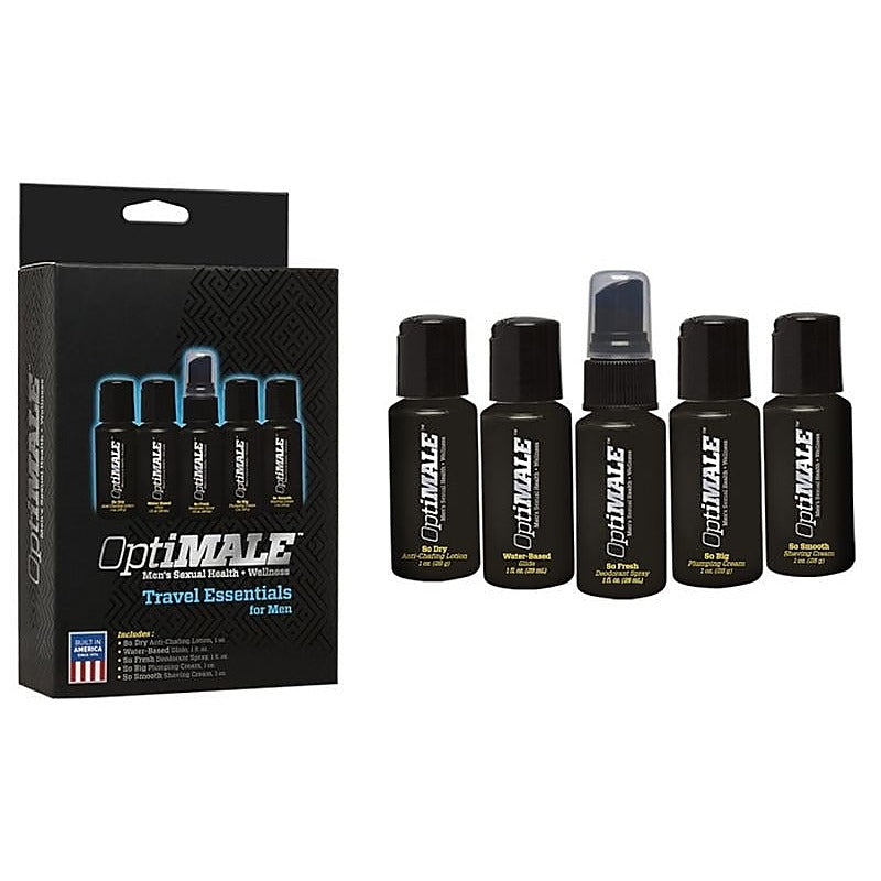 OptiMALE Travel Essentials for Men - Delay and Excite Sprays