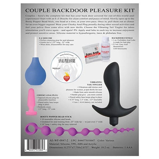 Adam & Eve Silicone Couple's Backdoor Pleasure Kit - Sex Kits