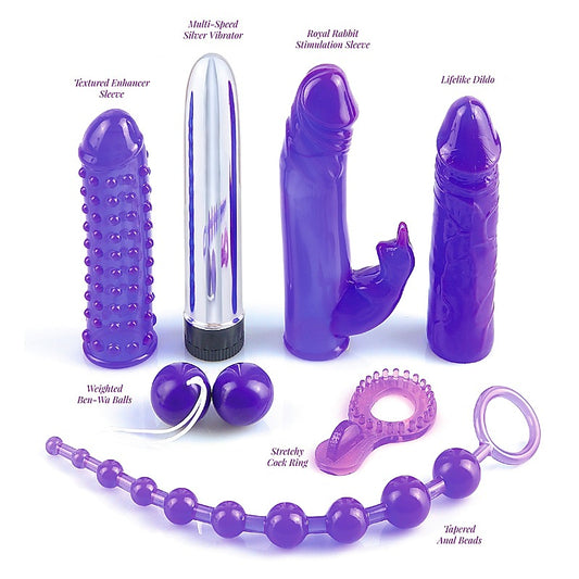 Pipedream 7 Piece Royal Rabbit Vibrators Kit