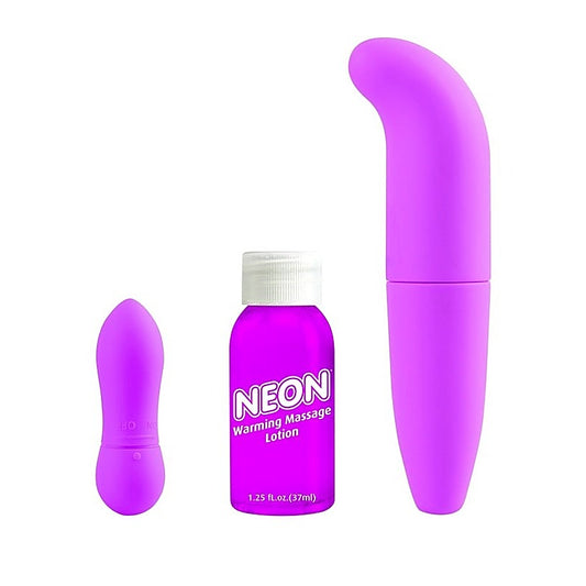 Pipedream Neon Luv Touch Fantasy Couples Sex Kit Purple - Sex Kits