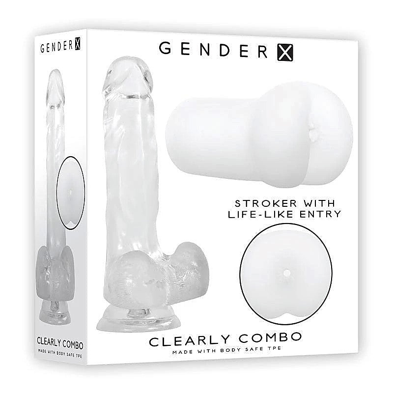 Gender X Clearly Combo 2 Piece Kit by Evolved Novelties - Sex Kits