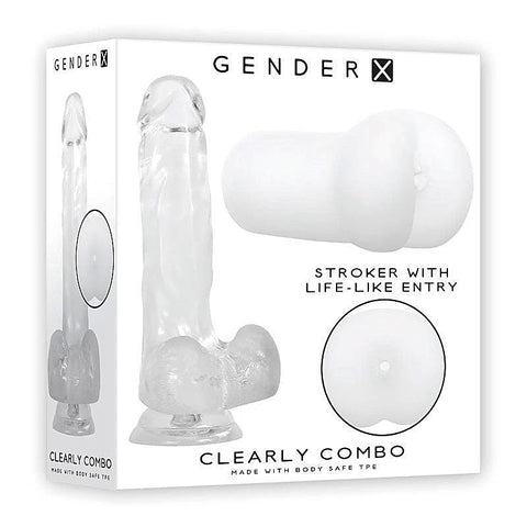 Gender X Clearly Combo 2 Piece Kit by Evolved Novelties - Sex Kits