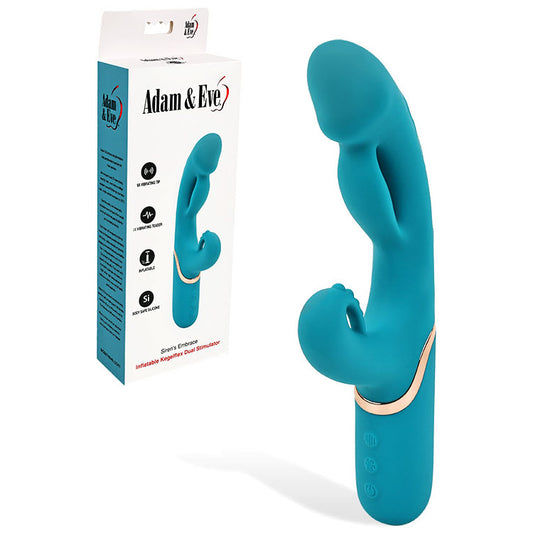 Adam & Eve SIRENS EMBRACE Inflatable Rabbit Vibrator - Rabbit Vibrators