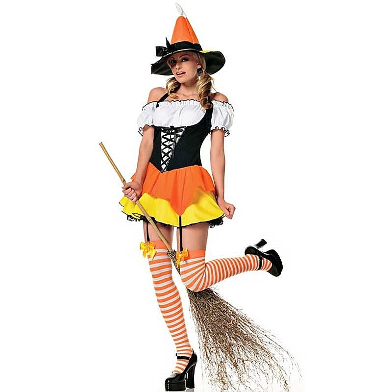 Premium Kandy Korn Witch Costume by Leg Avenue - Fancy Dress Ups
