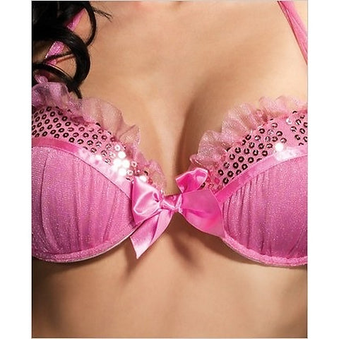Halter Push Up Bra And Mini Skirt - Bras and Bra Sets