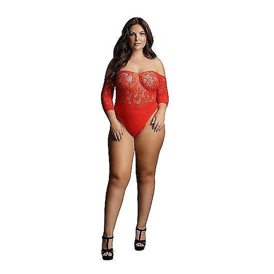 Crotchless Rhinestone Teddy - Babydolls and Chemises