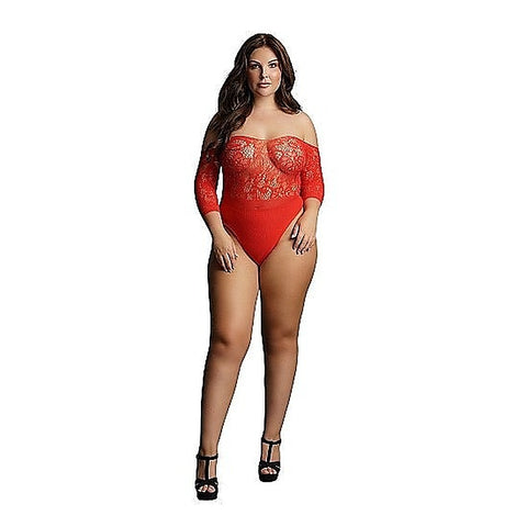 Crotchless Rhinestone Teddy by Shots Toys - Babydolls and Chemises