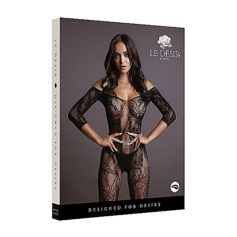 Lace Sleeved Bodystocking by Shots Toys - Body Stockings