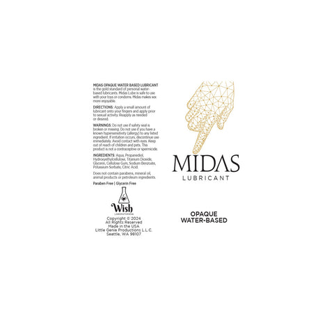 Little Genie Midas Opaque Water Based Cum Lubricant - Water Based Lubes