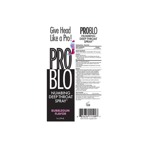 Little Genie ProBlo Flavoured Deep Throat Spray 30 ml - Delay and Excite Sprays