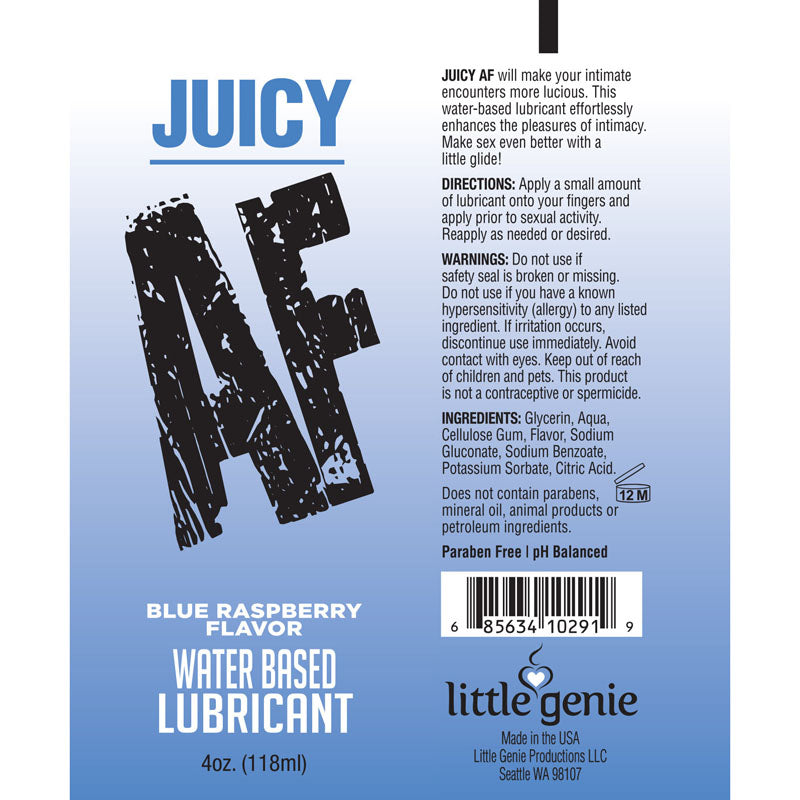 Little Genie Juicy AF Flavoured Water Based Lubricant 120 ml Water Based Lubes