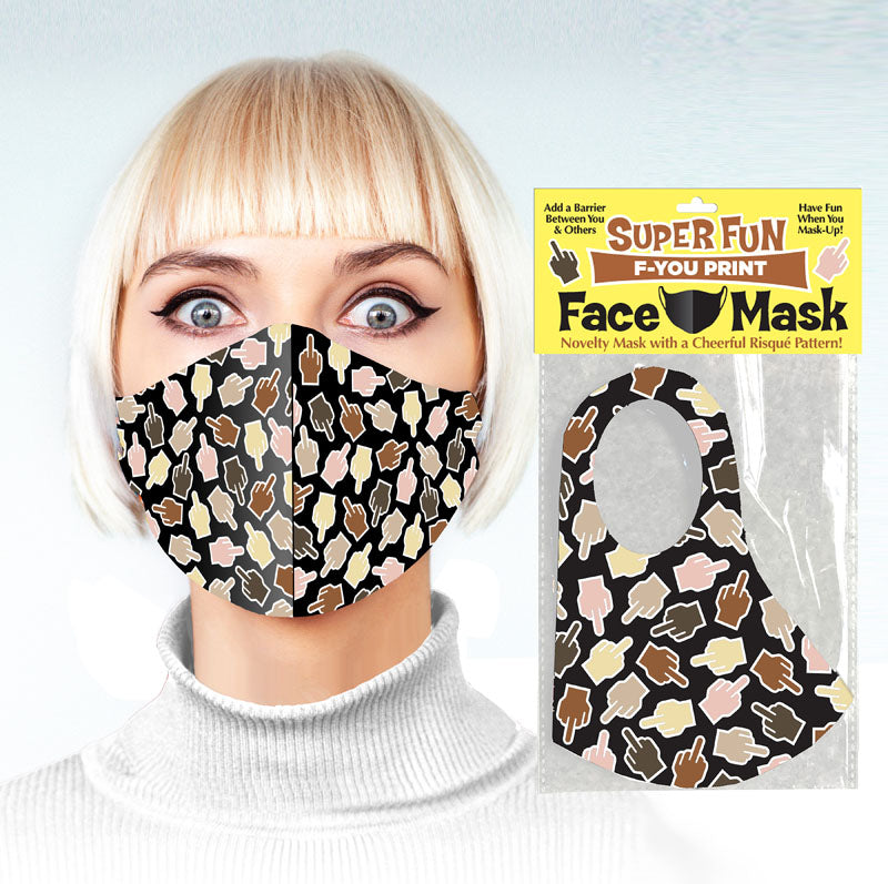 Little Genie Super Fun F U FINGER Novelty Face Mask Masks And Blindfolds