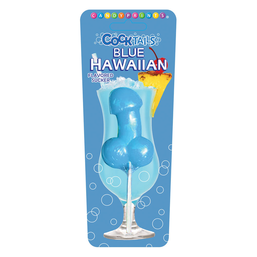 Little Genie Cocktail Suckers Blue Hawaiian Flavoured Dicky Lollypop Party Gifts and Novelties