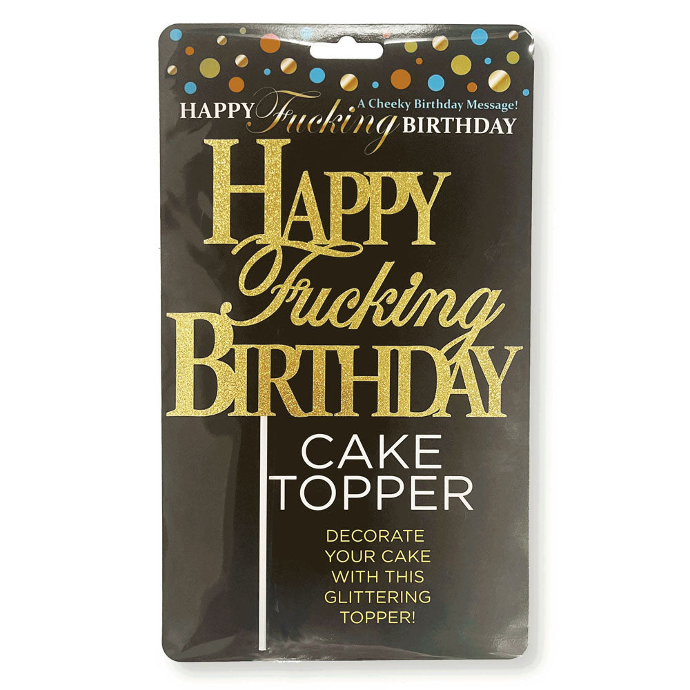 Little Genie Happy Fucking Birthday Novelty Cake Topper Party Gifts and Novelties