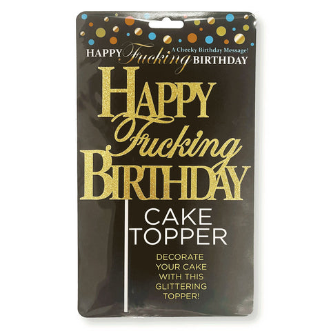 Little Genie Happy Fucking Birthday Novelty Cake Topper - Party Gifts and Novelties