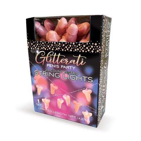 Little Genie Glitterati Novelty Penis Party String Light - Party Gifts and Novelties