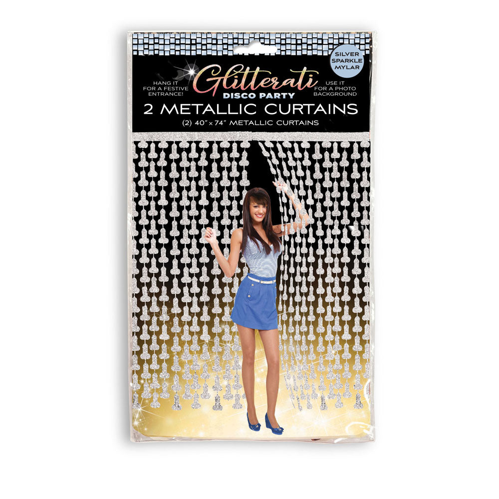 Little Genie Glitterati Penis Party Disco Metallic Curtain Party Gifts and Novelties