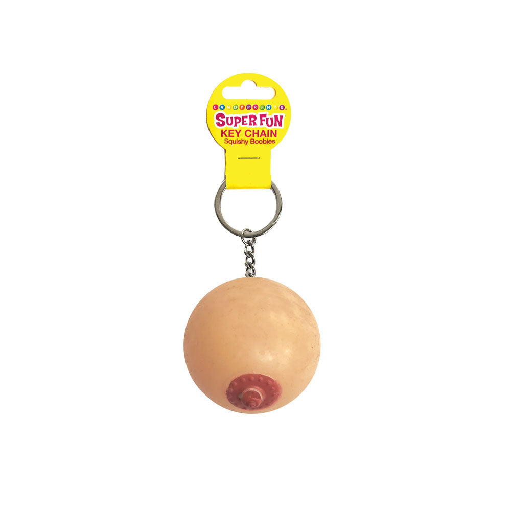 Little Genie Super Fun Squishy Boob Novelty Key Chain Party Gifts and Novelties