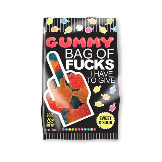Little Genie Gummy Bag Of Fucks I Have To Give Lollies - Party Gifts and Novelties