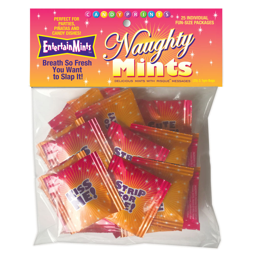 Little Genie Party Favours Naughty Mints Bulk Bag Of 25 Packs Party Gifts and Novelties