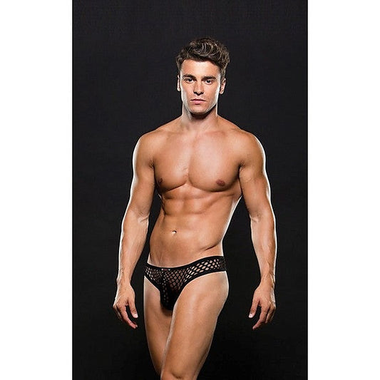 Envy Menswear's Sleek Fishnet Thong - Comfort and Allure - Jocks and G-Strings