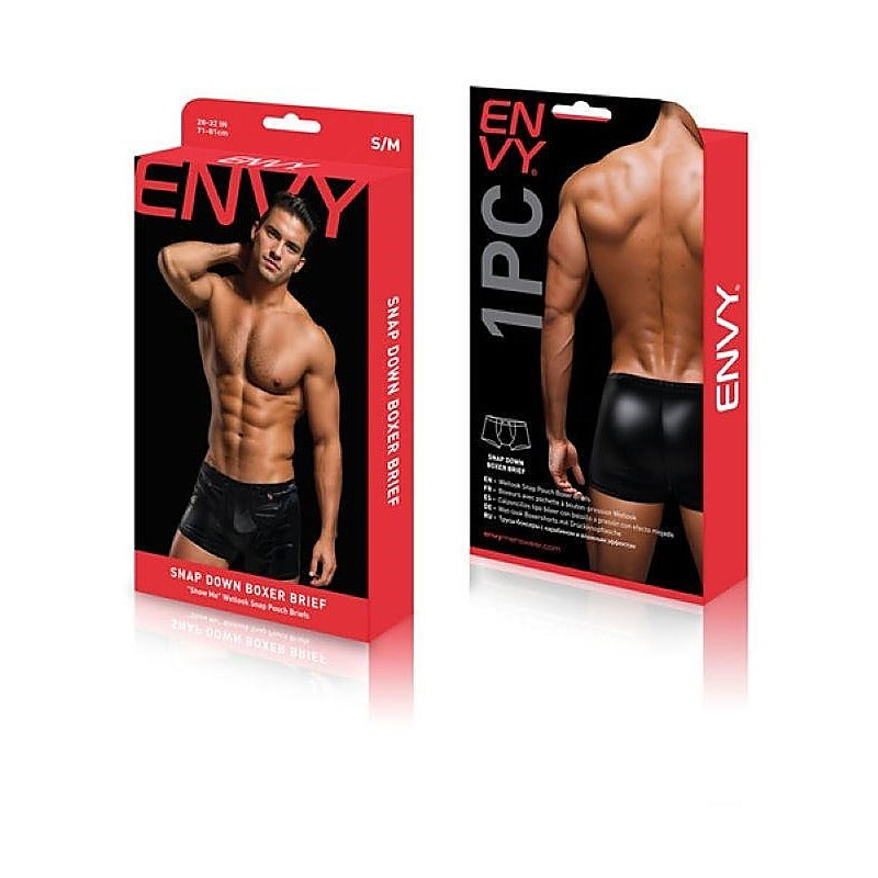 Premium Snap Down Boxer Brief by Envy Menswear - Mens Briefs And Boxers
