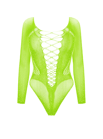 Love In Leather Rhinestone Sexy Womens Bodysuit - Teddies and Bodysuits