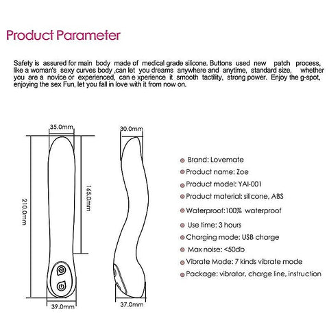 Zoe Massager by LoveMate - Luxury Sex Toys