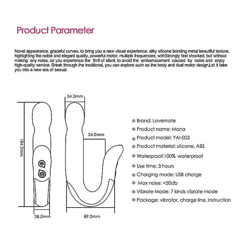 Mona Dual Stimulation by LoveMate - Luxury Sex Toys