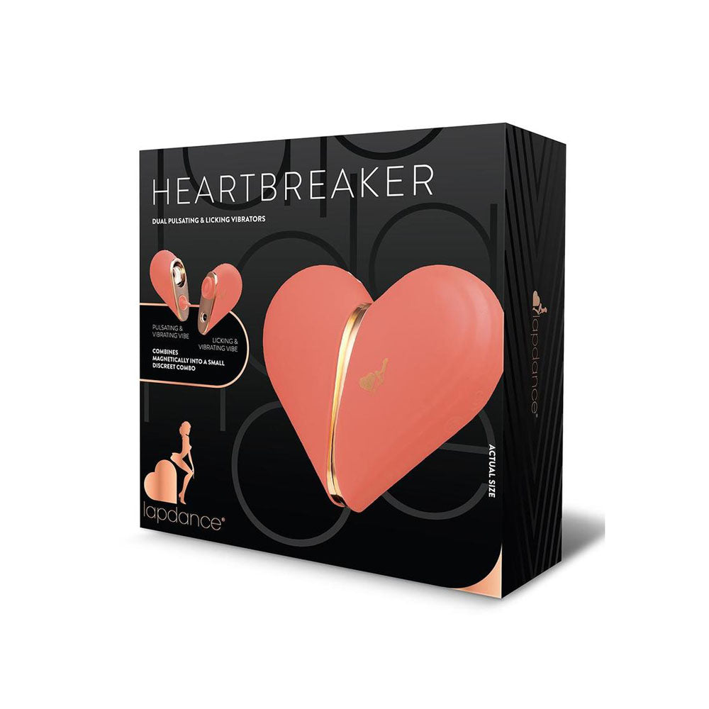 Xgen Products LAPDANCE Heartbreaker USB Rechargeable Pulsating & Licking Stimulators Pink Personal Massagers