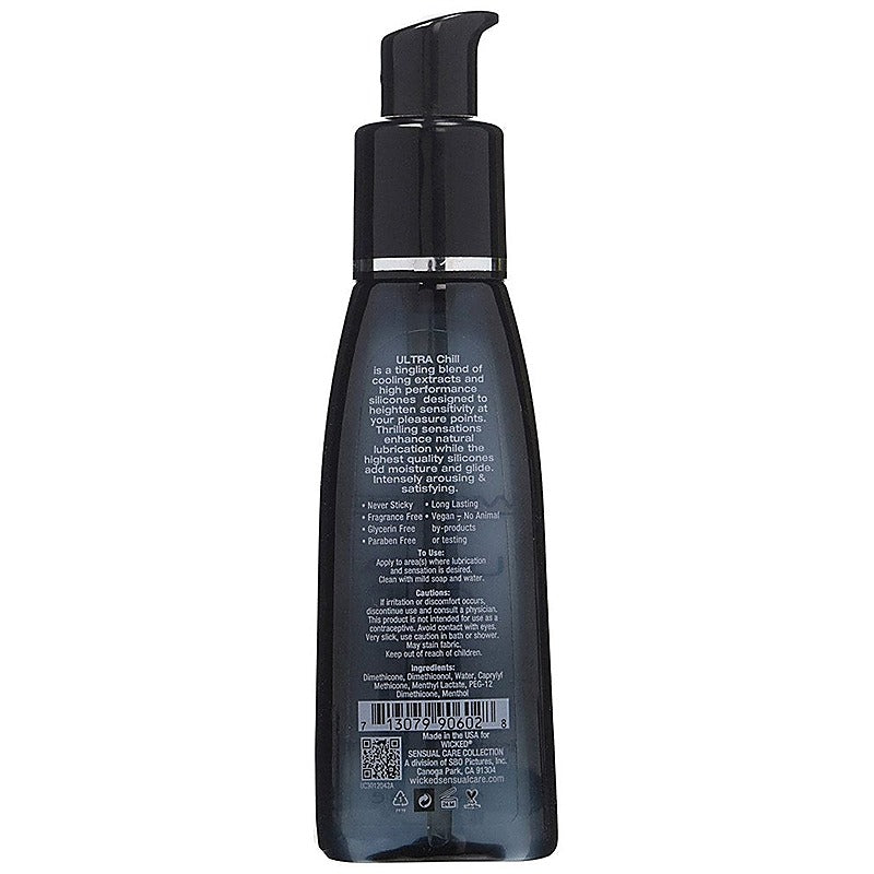 Ultra Chill Silicone Cooling Lube by Wicked Sensual Care - Silicone Based Lubes