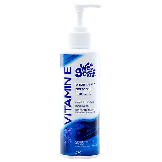 Wet Stuff With Vitamin E Lubricant Pump Top - Water Based Lubes