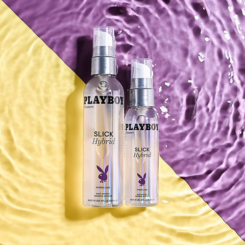 Playboy Pleasure Slick Hybrid Adult Lubricant - Water Based Lubes