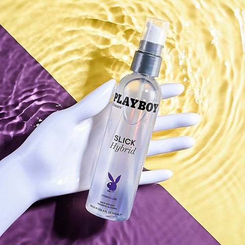 Playboy Pleasure Slick Hybrid Adult Lubricant - Water Based Lubes
