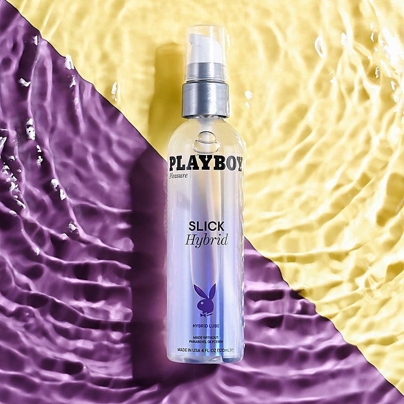 Playboy Pleasure Slick Hybrid Adult Lubricant - Water Based Lubes