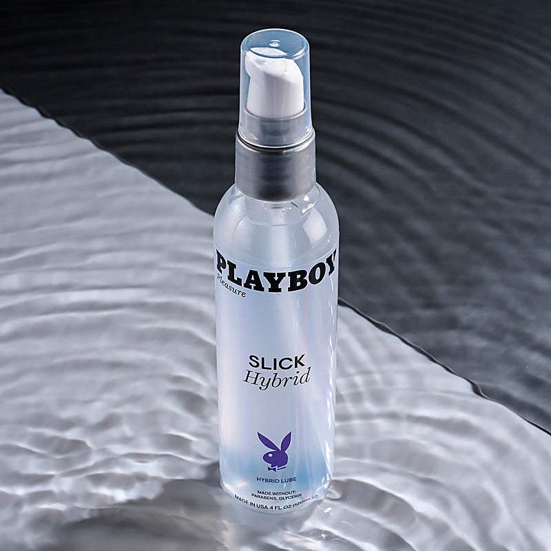 Playboy Pleasure Slick Hybrid Adult Lubricant - Water Based Lubes