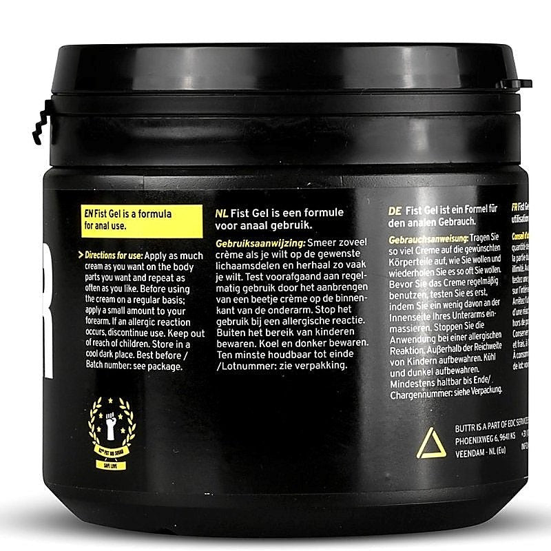 BUTTR Fisting Gel 500ml by ONE-DC - Water Based Lubes