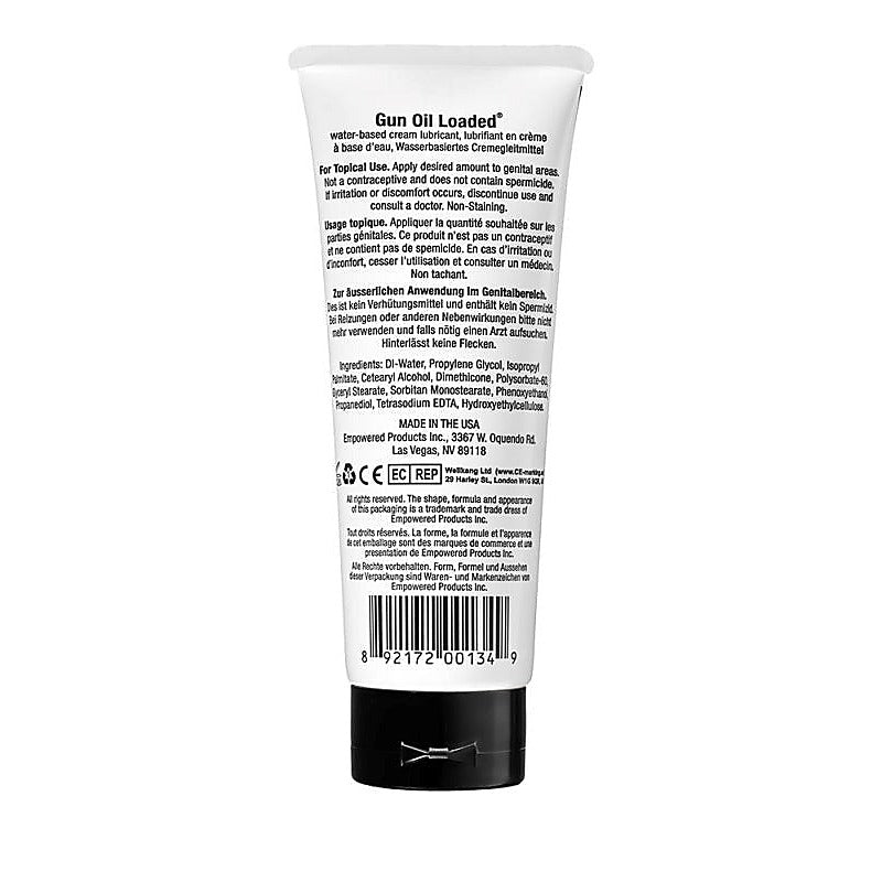 Loaded Water-Based Cream Lubricant by Gun Oil - Water Based Lubes